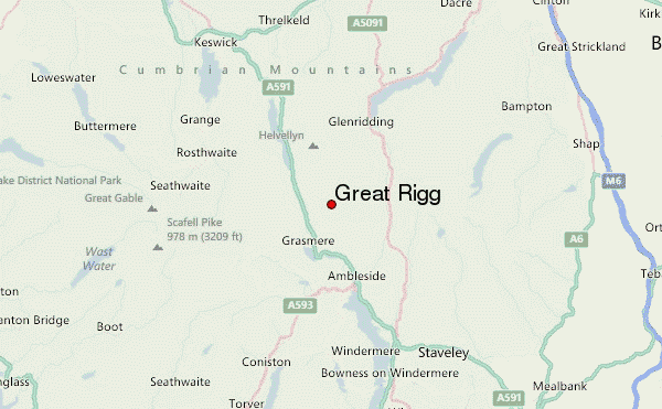 Great Rigg Location Map