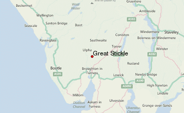 Great Stickle Location Map