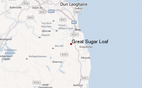 Great Sugar Loaf Location Map