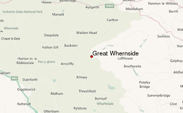 Great Whernside Location Map