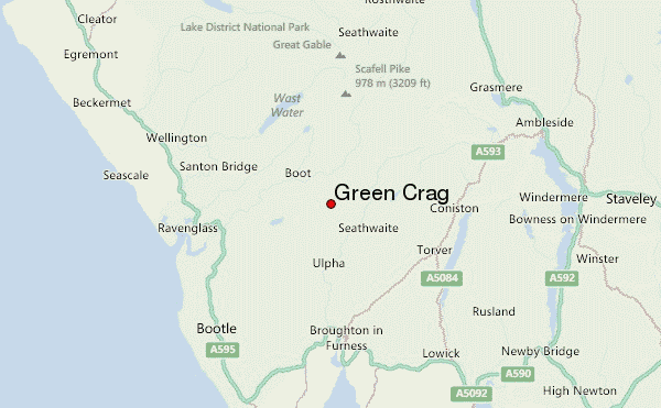 Green Crag Location Map