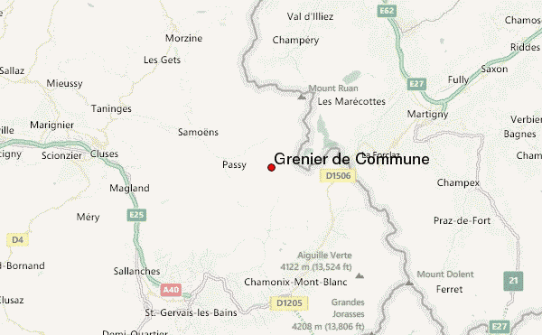Grenier de Commune Location Map