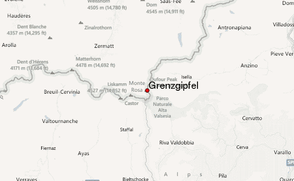 Grenzgipfel Location Map