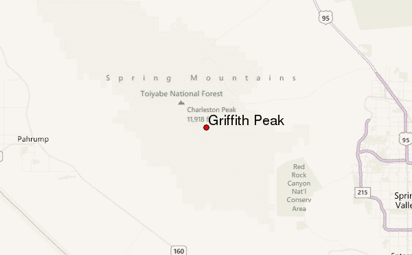 Griffith Peak Location Map