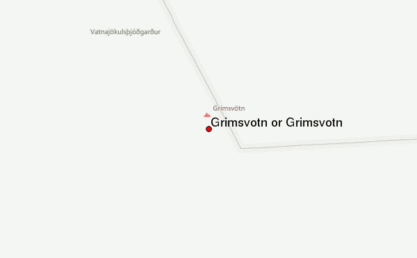 Grímsvötn or Grimsvotn Location Map