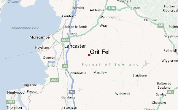 Grit Fell Location Map