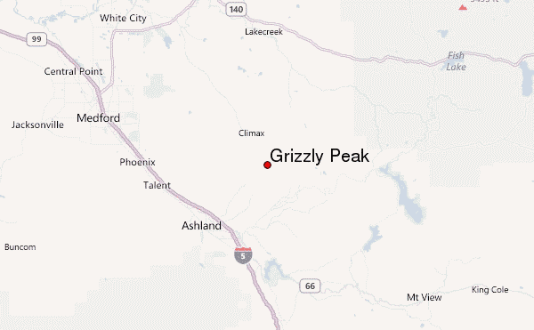 Grizzly Peak Location Map