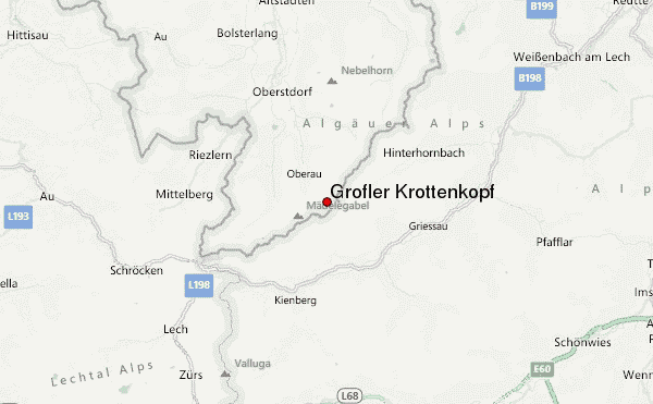Grofler Krottenkopf Location Map