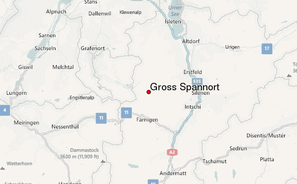 Gross Spannort Location Map