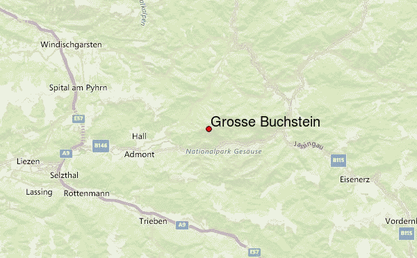 Große Buchstein Location Map