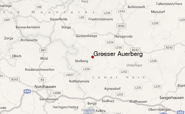 Großer Auerberg Location Map