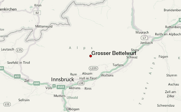 Grosser Bettelwurf Location Map