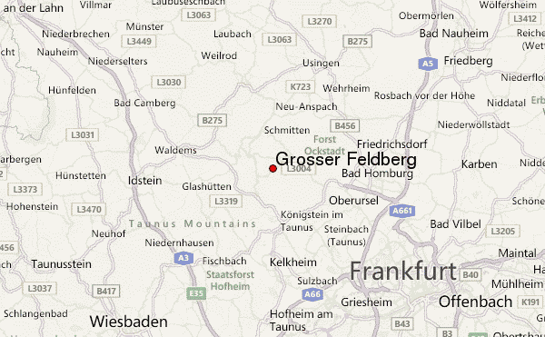 Großer Feldberg Location Map