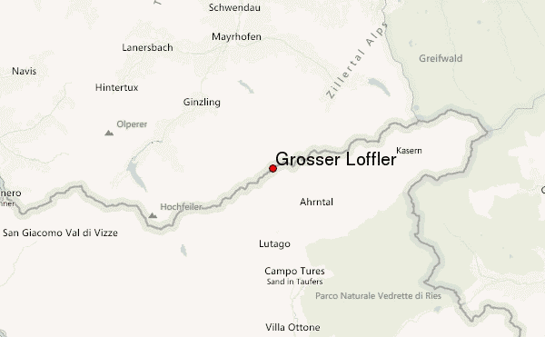 Großer Löffler Location Map