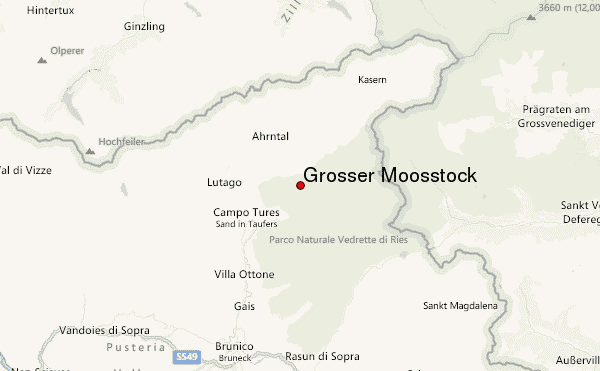 Großer Moosstock Location Map