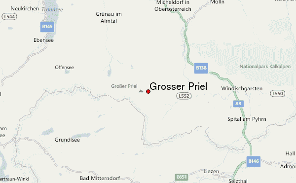 Grosser Priel Location Map