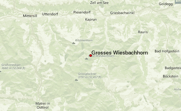 Großes Wiesbachhorn Location Map