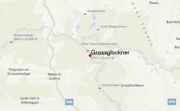Grossglockner Location Map