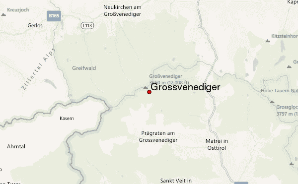 Grossvenediger Location Map