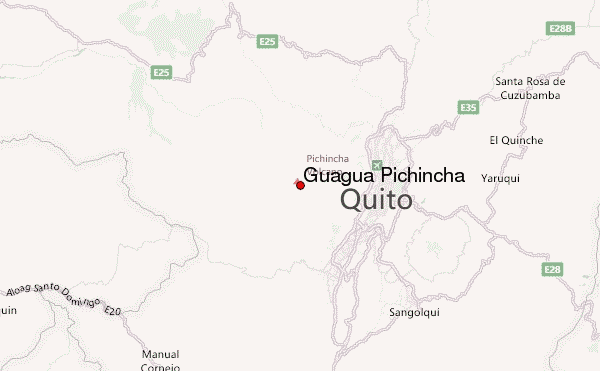 Guagua Pichincha Location Map