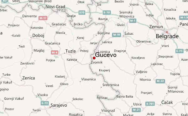 gucevo mapa Gučevo Mountain Information gucevo mapa