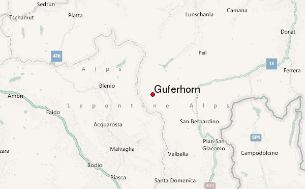Güferhorn Location Map