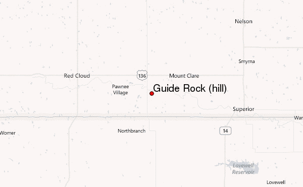 Guide Rock (hill) Location Map