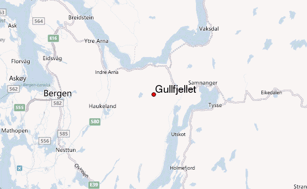 Gullfjellet Location Map