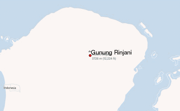 Gunung Rinjani Location Map