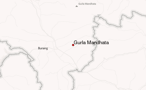 Gurla Mandhata Location Map