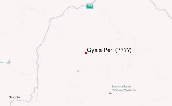 Gyala Peri (加拉白垒) Location Map