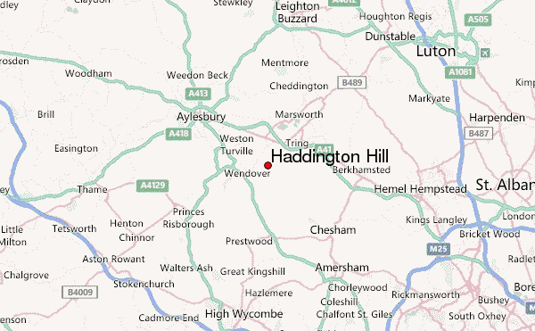 Haddington Hill Location Map