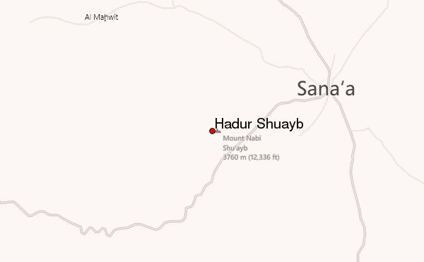Hadur Shuayb Location Map