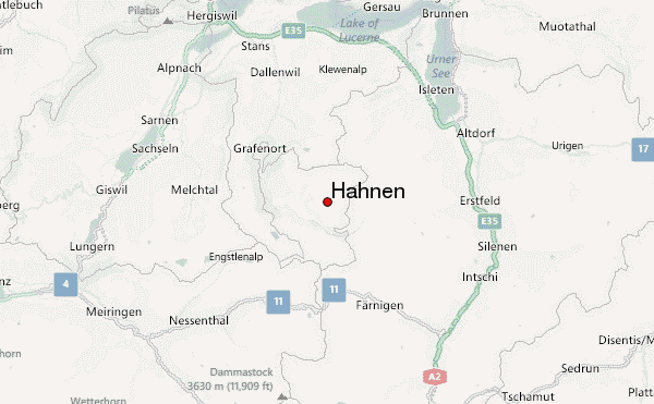 Hahnen Location Map
