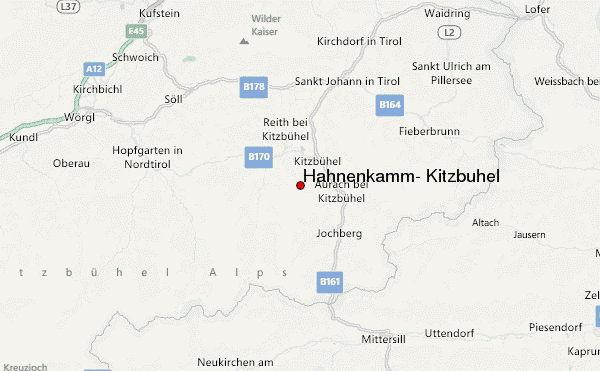 Hahnenkamm, Kitzbühel Location Map