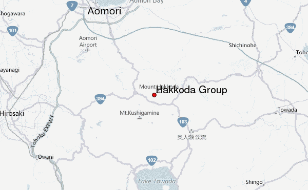 Hakkoda Group Location Map