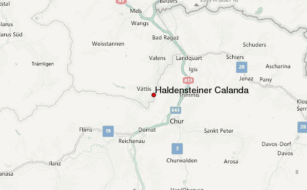 Haldensteiner Calanda Location Map