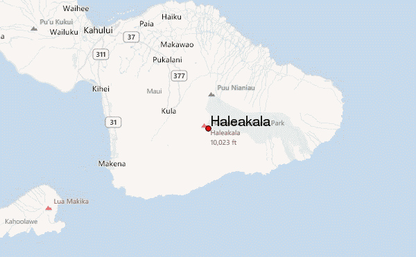 Haleakala Location Map