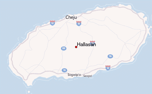 Hallasan Location Map