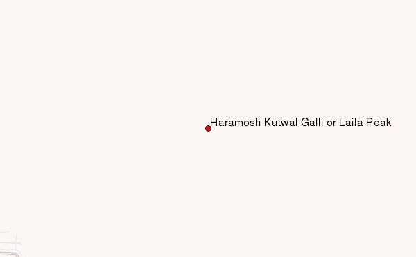 Haramosh Kutwal Galli or Laila Peak Location Map