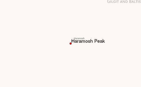 Haramosh Peak Location Map