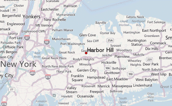 Harbor Hill Location Map