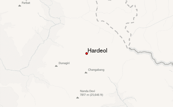 Hardeol Location Map