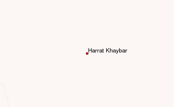 Harrat Khaybar Location Map