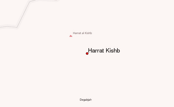 Harrat Kishb Location Map