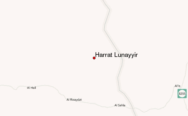 Harrat Lunayyir Location Map