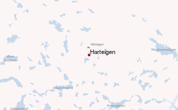 Hårteigen Location Map