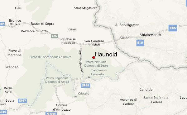 Haunold Location Map