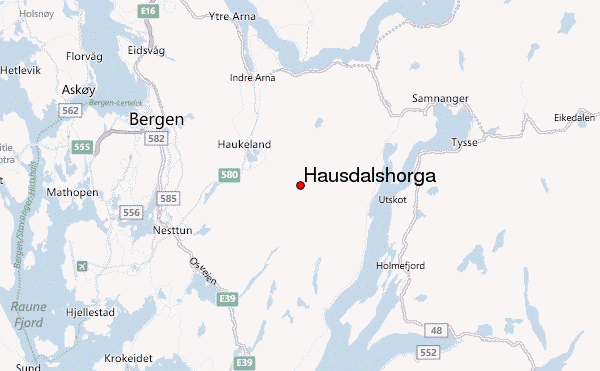 Hausdalshorga Location Map
