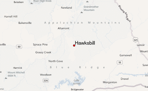 Hawksbill Location Map